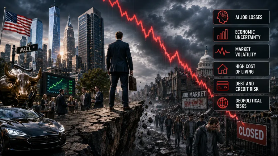 America's top earners fear they are sinking fast in new economy