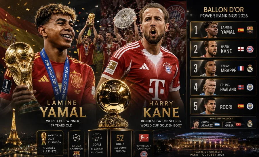 Lamine Yamal's World Cup win shakes up 2026 Ballon d'Or power rankings