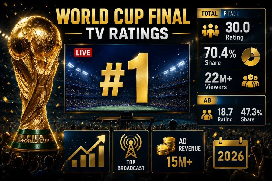 World Cup final dominates Turkish TV ratings on July 19 as viewership surges