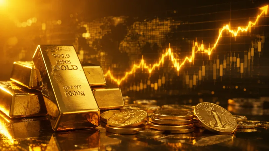 Gold hits seven-week high as softer dollar and lower yields support rally