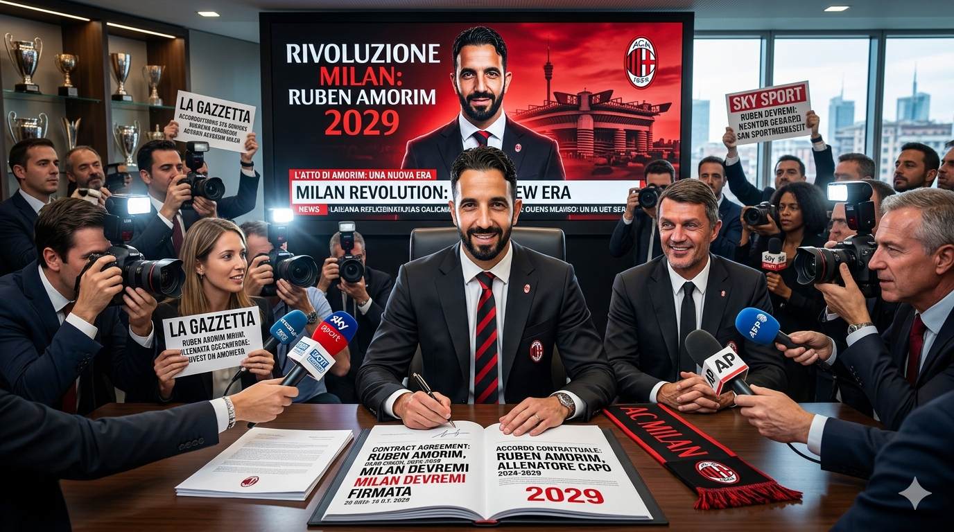 Milan's New Era: Ruben Amorim Signs Until 2029, Revolution Begins at Rossoneri