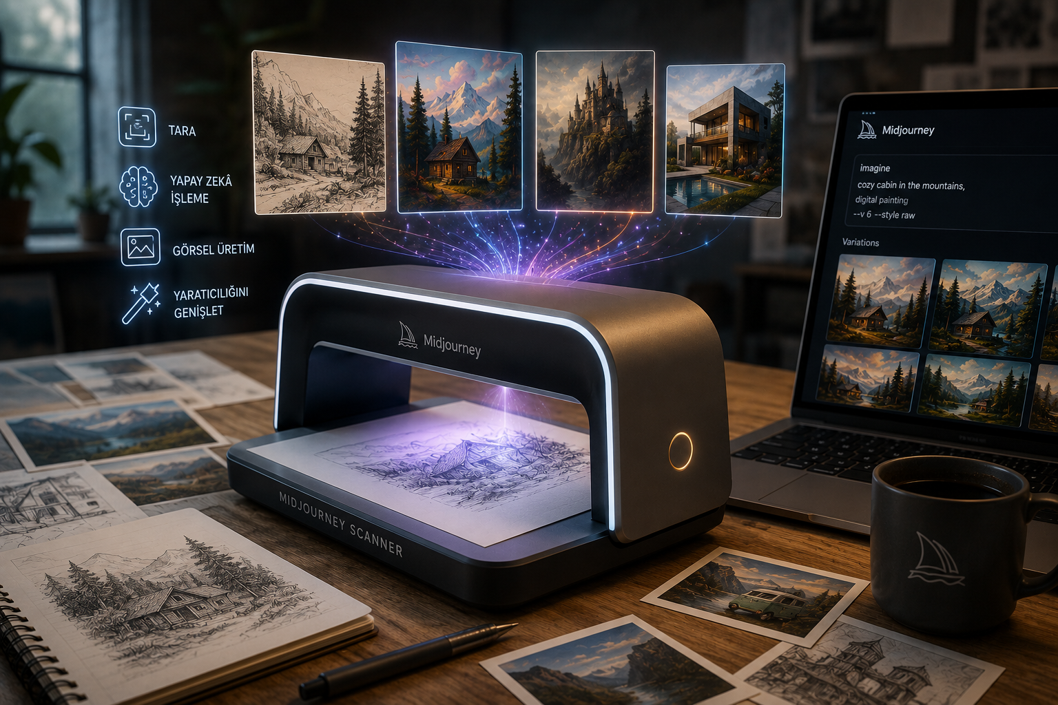 Midjourney İlk Donanım Ürünü "Midjourney Scanner"i Tanıttı: Peki Ne İşe Yarıyor?