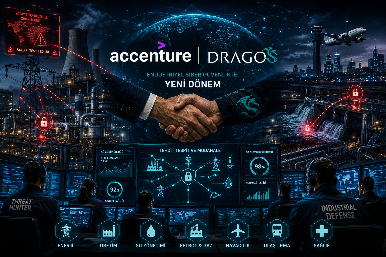 Kritik Altyapılar Yapay Zeka Destekli Tehditler Altında: Accenture Dragos ile Tam Kapsamlı Siber Savunma Başlatıyor