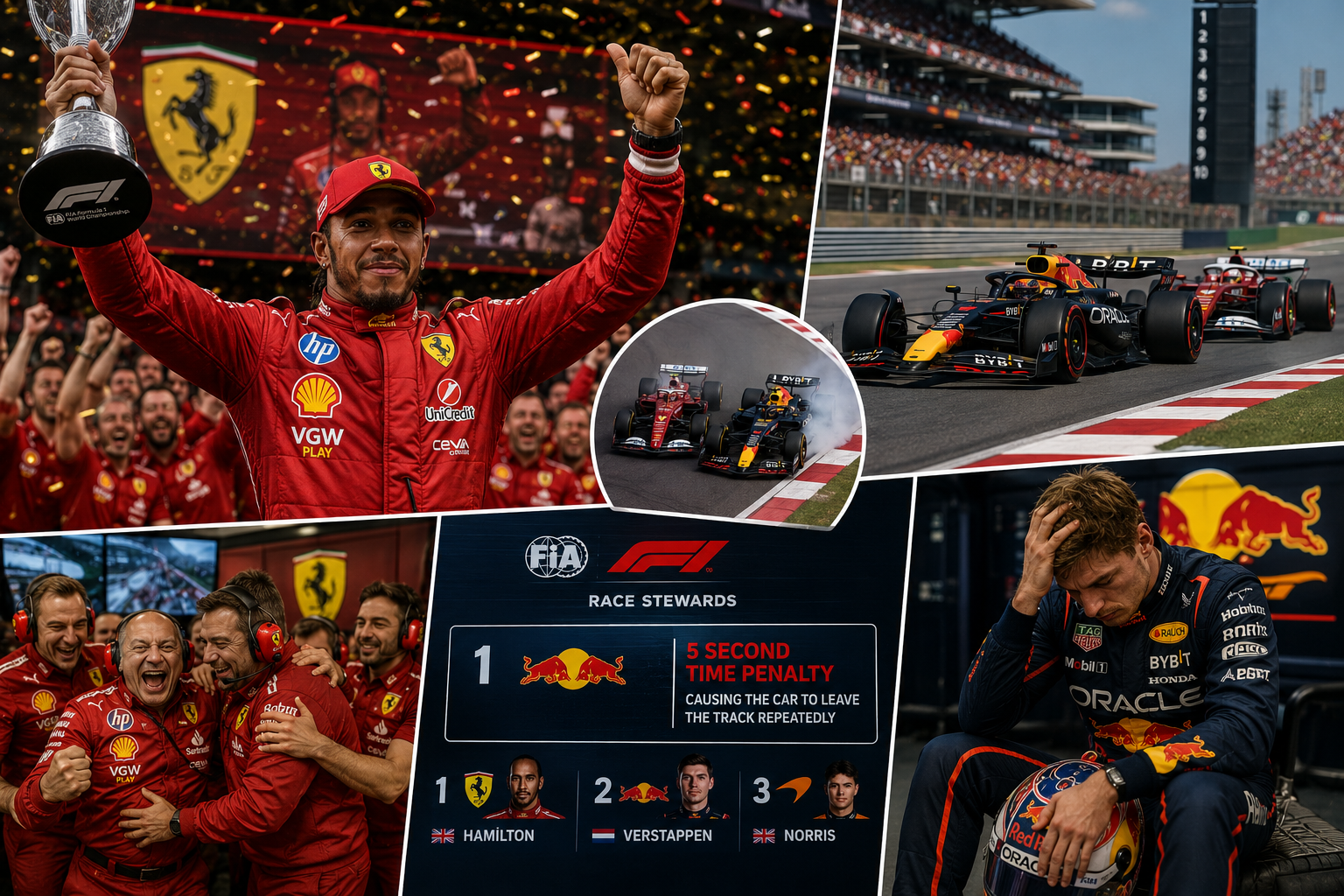 F1 2026 Barcelona GP: Hamilton Takes Ferrari Win After Verstappen Penalty