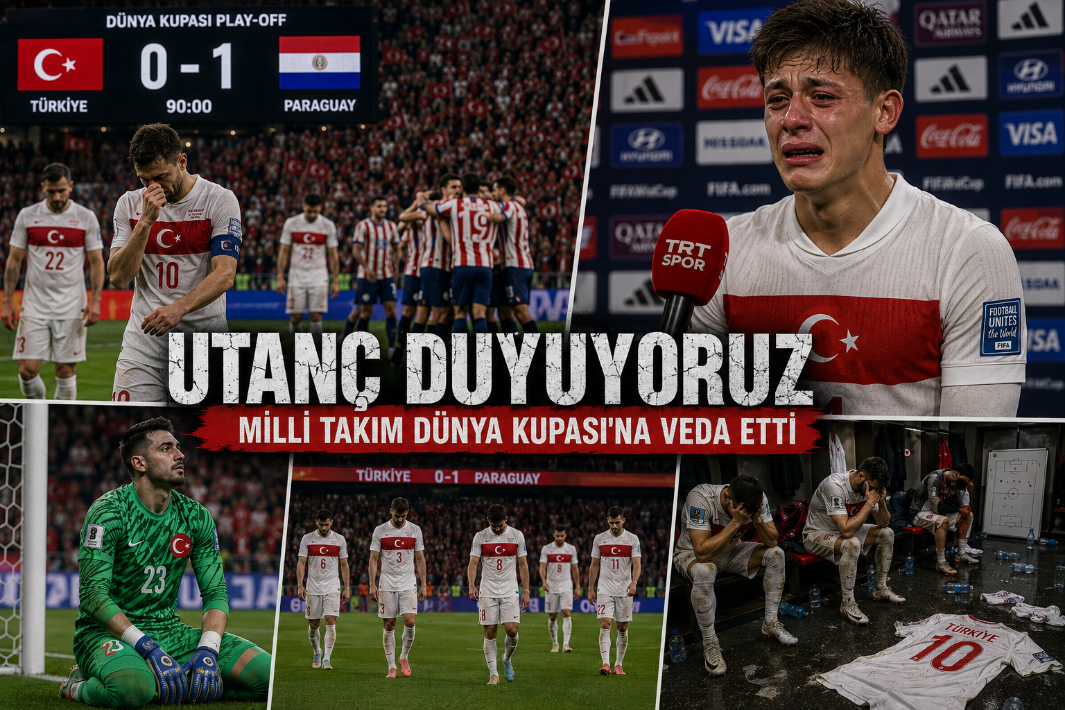Utanç Duyuyoruz: Milli Takım Paraguay Şokuyla Dünya Kupası'na Veda Etti