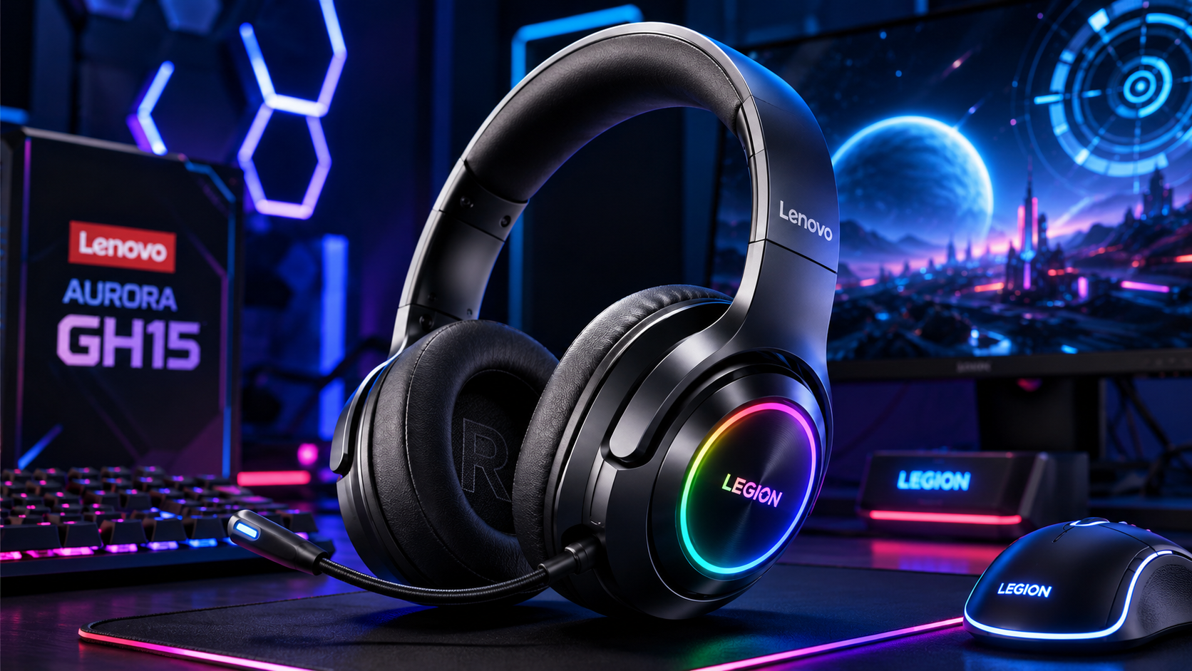 Lenovo Aurora GH15: 1000mAh Battery Gaming Headset Shakes Up 2026
