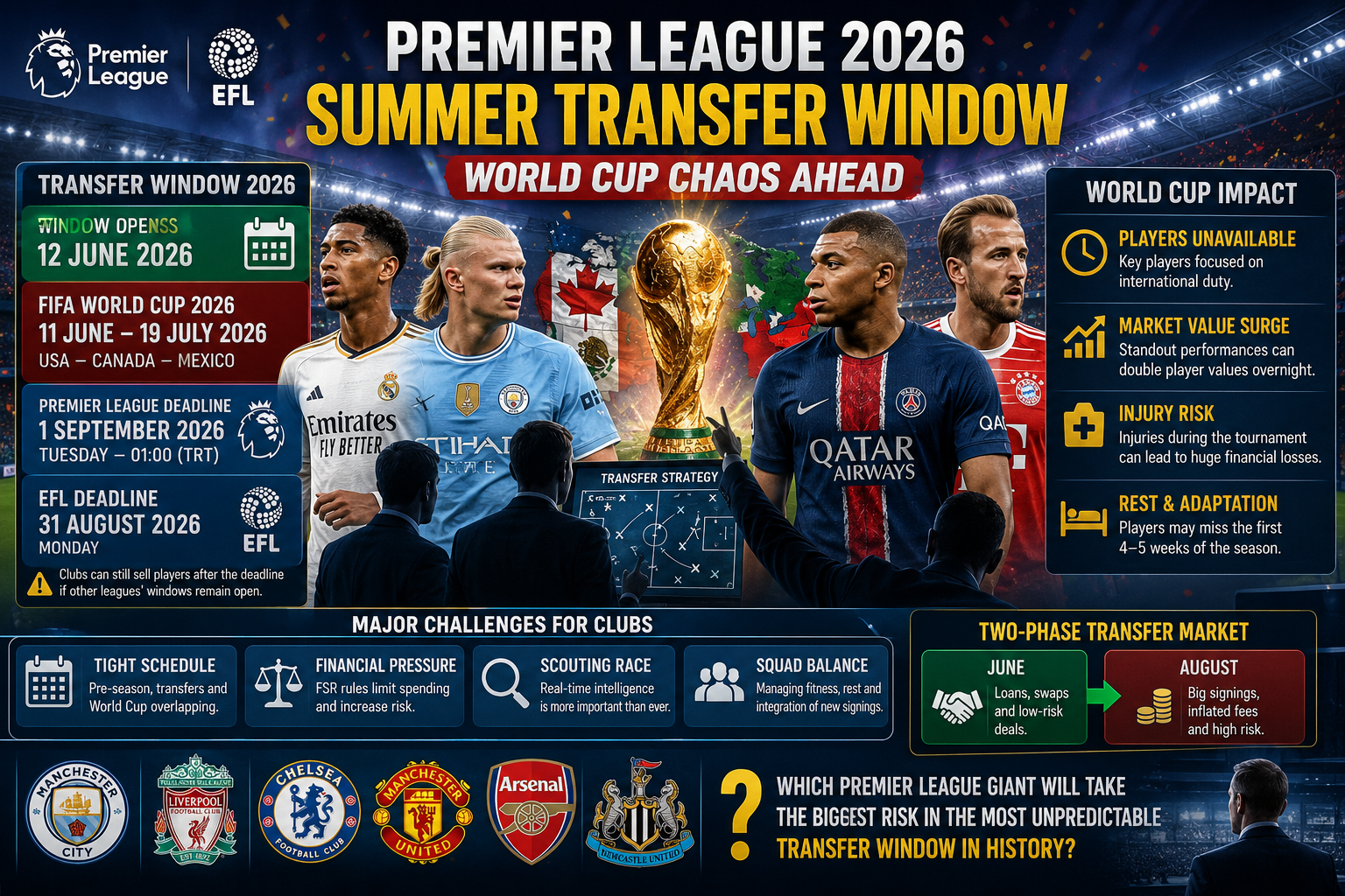 Premier League 2026 Summer Transfers Face World Cup Chaos